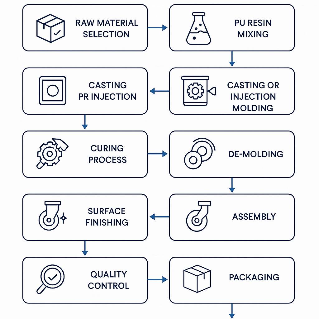 Complete Process PU Caster Wheel Manufacturer